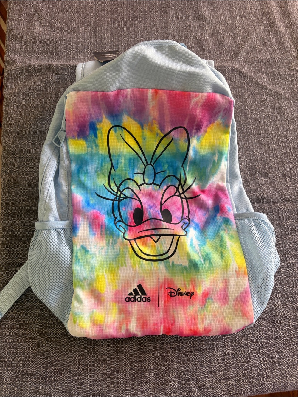 adidas x Disney Daisy Duck Tie-Dye Kids Backpack - Light Blue